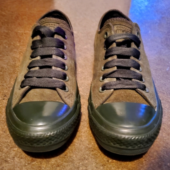 Rare all green suede Converse All Star - Picture 1 of 3